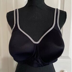 Vanity Fair Black and Gray Supportive Bra
